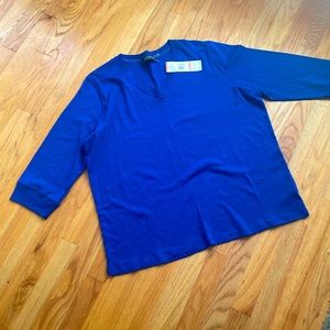 NWT Jones New York 3/4 Sleeve Top